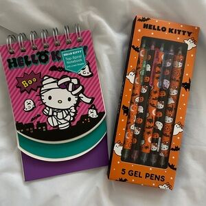 Hello Kitty Halloween Pens and Notebook